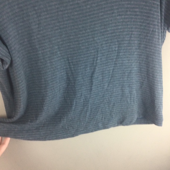 Cabi Groove Teal Stripe Dolman Rolled Cuff Short Sleeve Tee Size Small - Picture 10 of 11